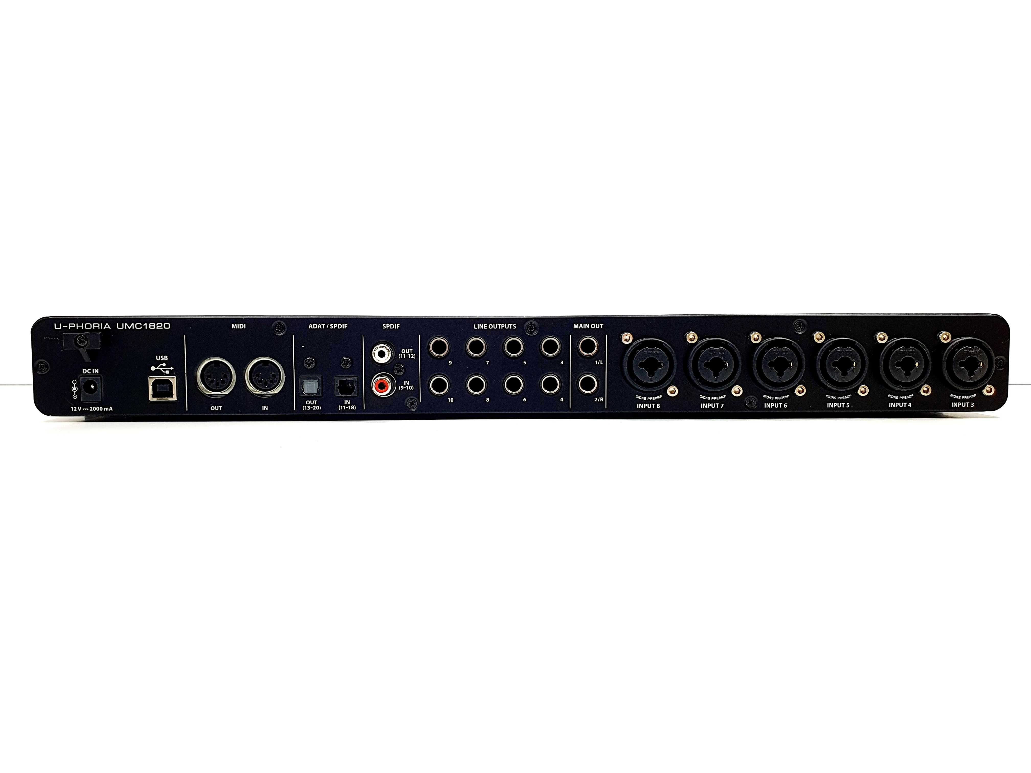 Behringer UMC1820 Interface Audio Usb/MIDI 18 Wejść