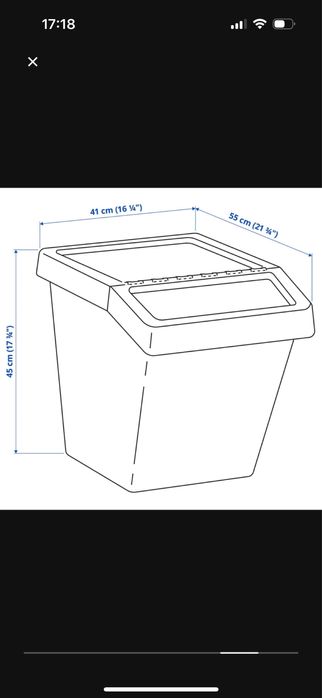Kosz na odpady 60 litrów SORTERA