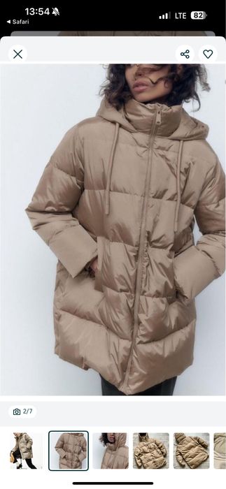 Пуховик Zara .Куплен в германии