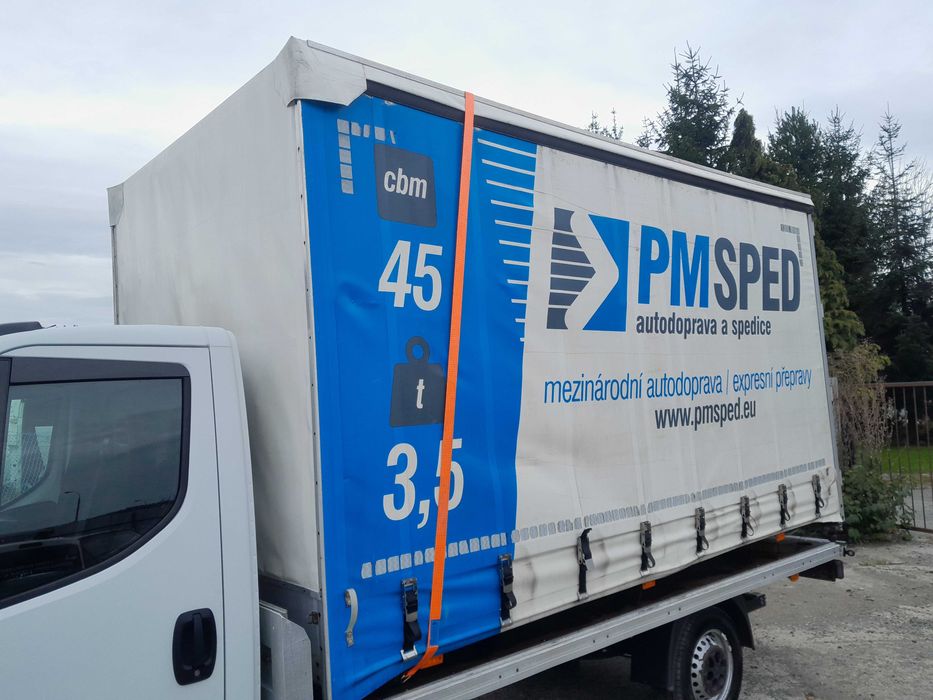 Zabudowa Plandeka Firanka drzwi tyła Alu 2020r Ducato 8ep