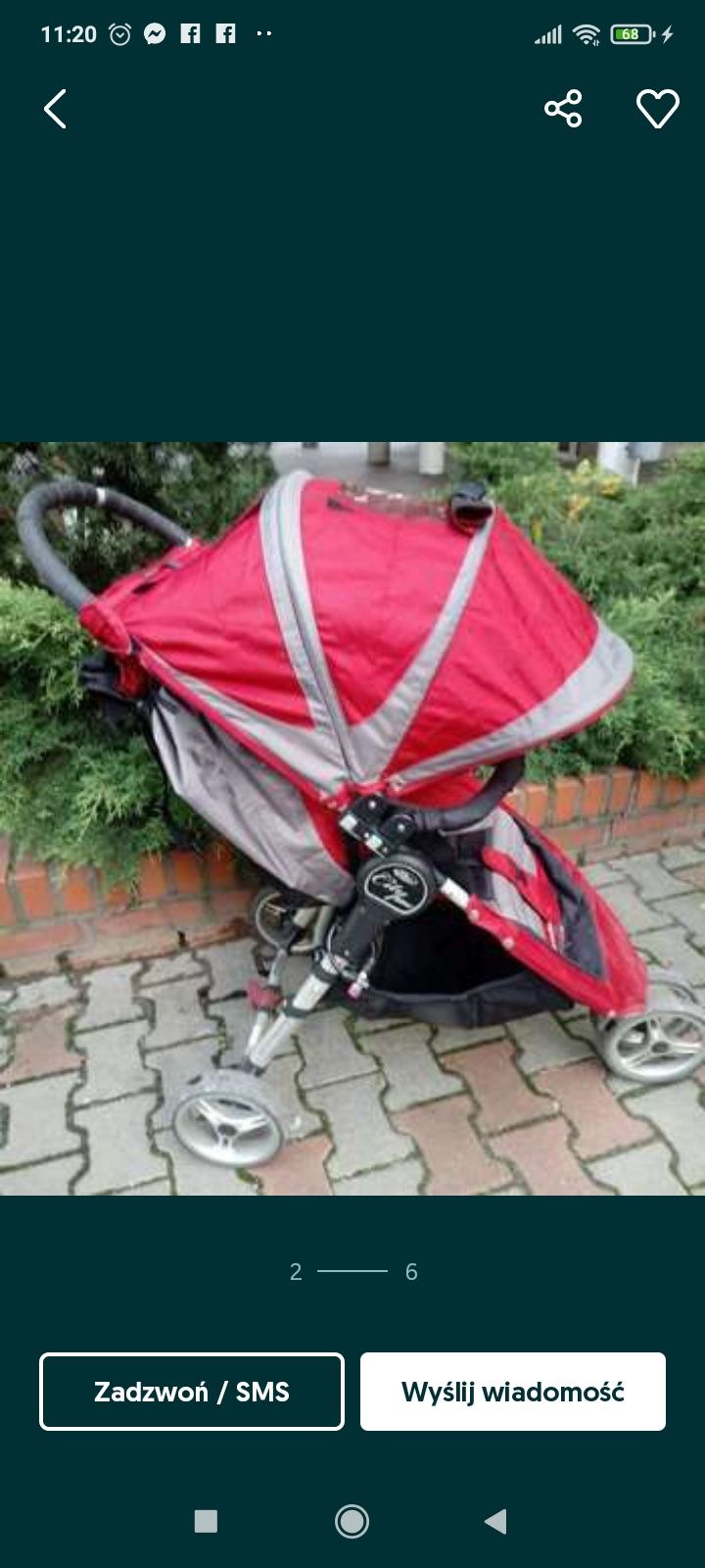 Wózek Baby Jogger City Mini z pełnym wyposażeniem