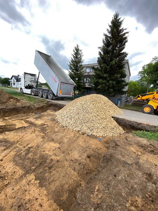 Minikoparka, koparko-ładowarka, roboty ziemne, drenaż, szamba podjazdy