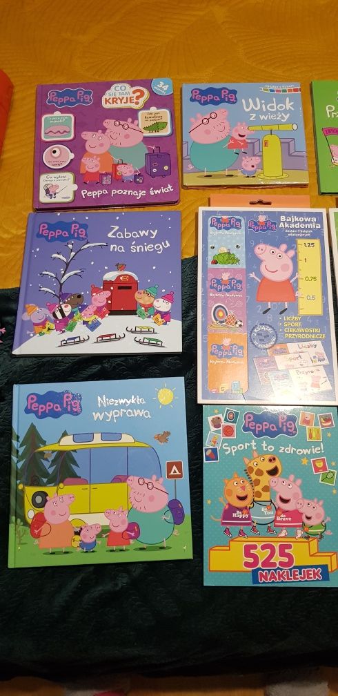 Nowa książka edukacyjna książeczka świnka peppa magnesy wypychanki