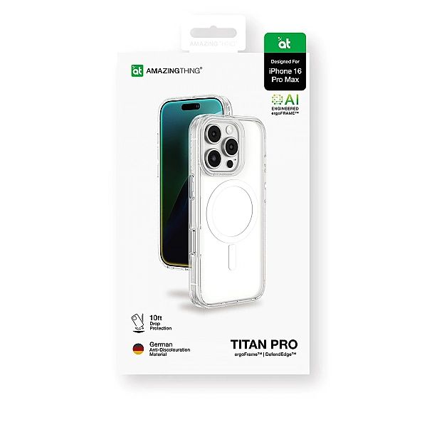 Etui silikonowe AMAZINGTHING Titan Pro Mag Case z pierścieniem magnety
