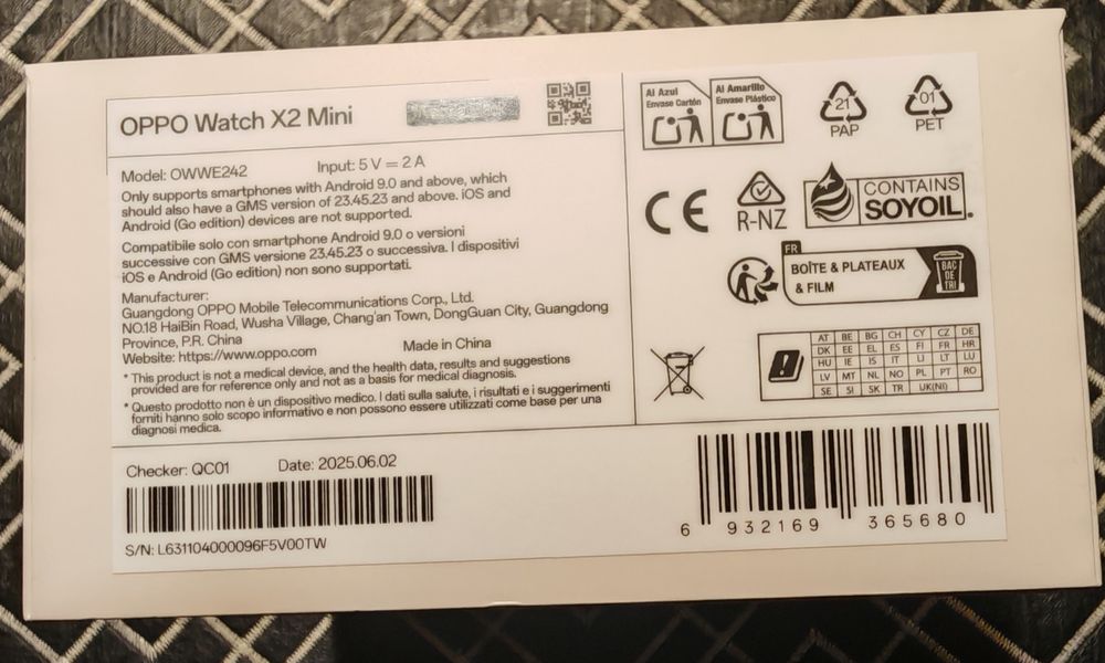 Oppo watch x2 mini black