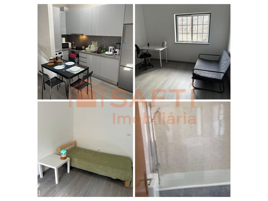 Apartamento T0 Estudio com cozinha equipada, casa de banho em Calda...
