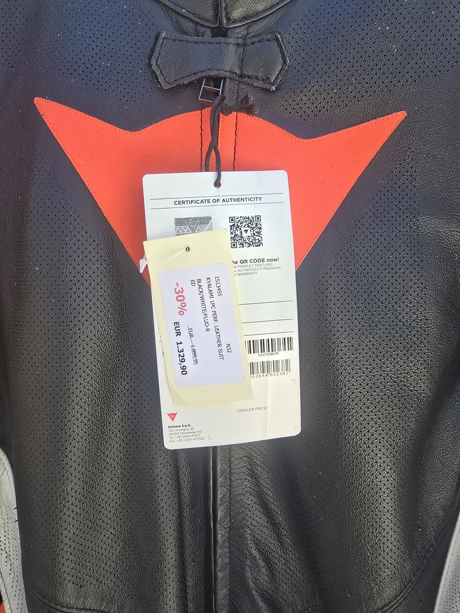 Dainese KYALAMI 1pc perf. Leather suit t60