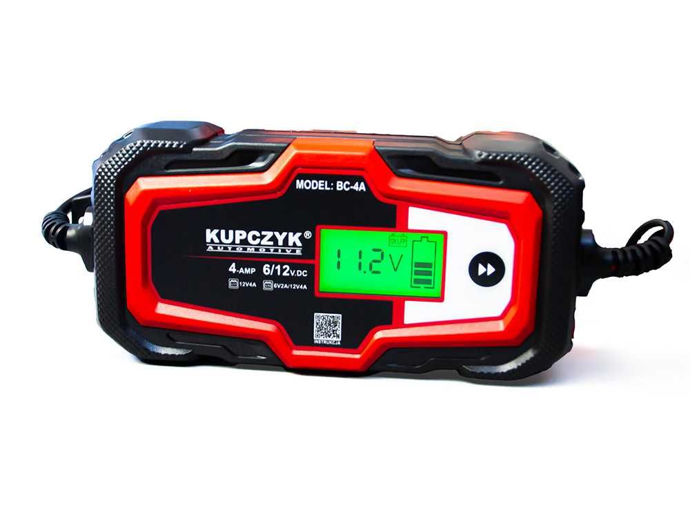 Prostownik mikroprocesorowy do akumulatora 6V 12V BC-4A Kupczyk