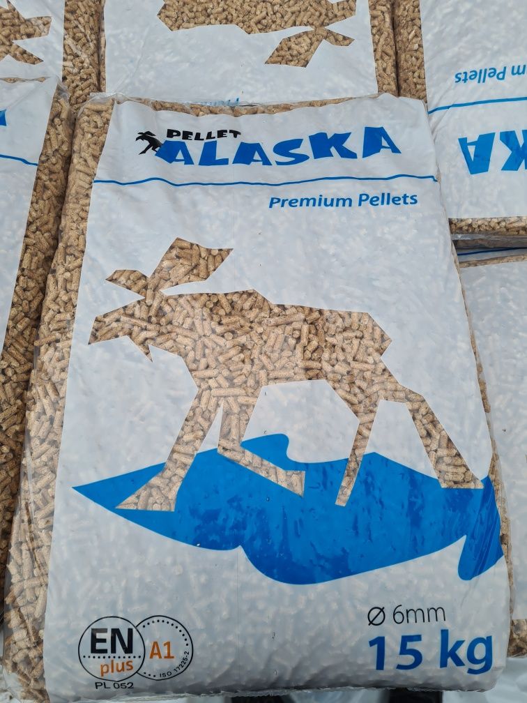 Pellet Alaska EN plus A1 z certyfikatem (robin igła rezult lava Gold