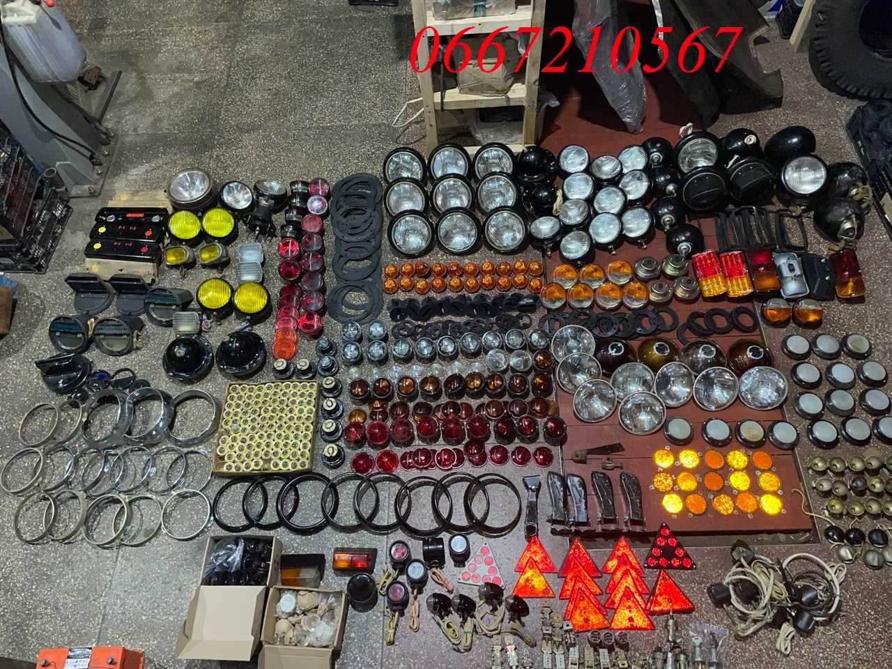 Фонарі, фари, оптика Газ 53, Газ 66, Газ 3307, Газ 52, Зіл, Уаз, Волга