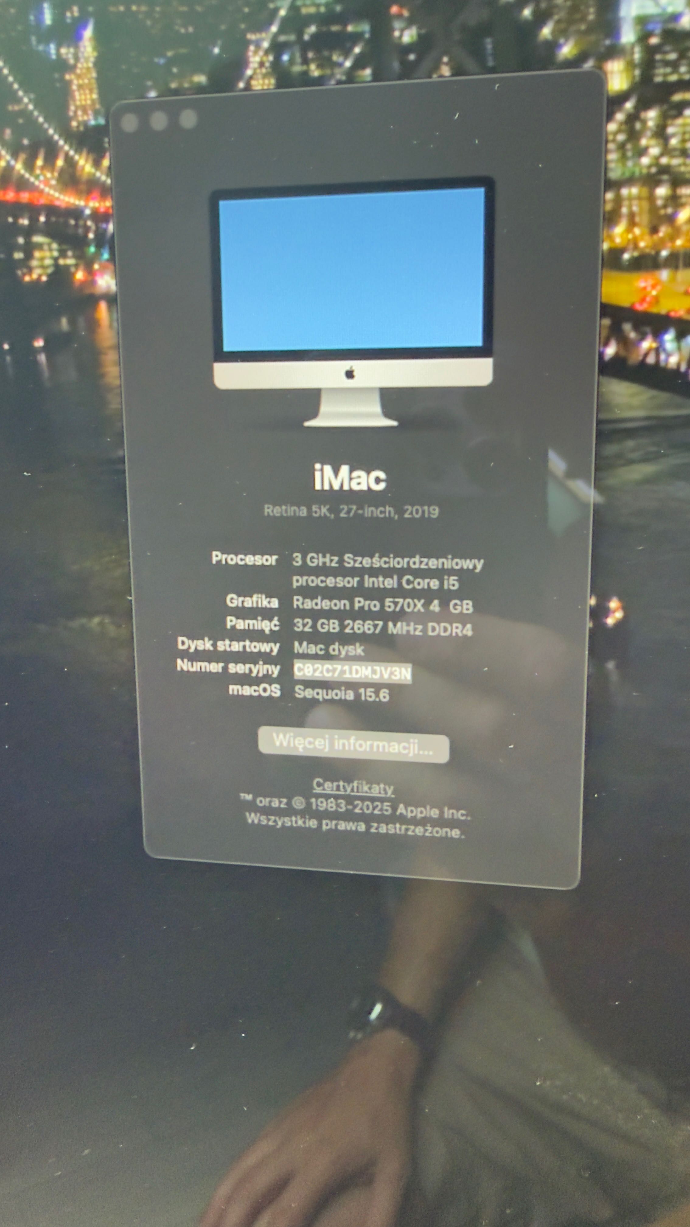iMac 27 5K Retina 32 GB Ram Radeon Pro 570x 1TB zestaw