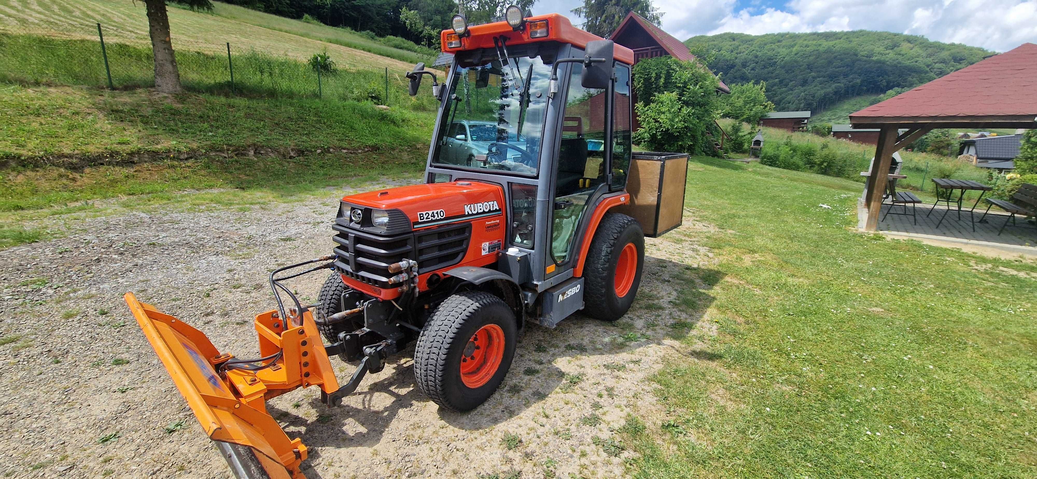 Kubota B2410 Diesel 4x4 (pług, dodatkowa hydraulika, faktura)