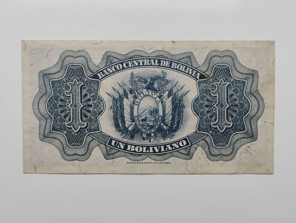 Bankmot Boliwia - 1 boliviano 1952 r.