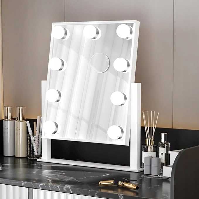 Lustro do Makijażu w Stylu Hollywood z Podświetlenie w 3 Barwach