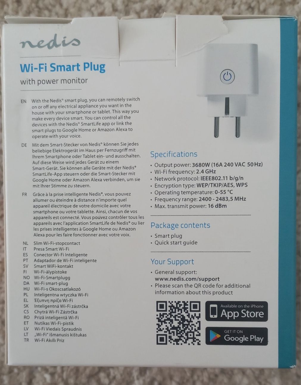 Wi-Fi Smart Plug em caixa novo