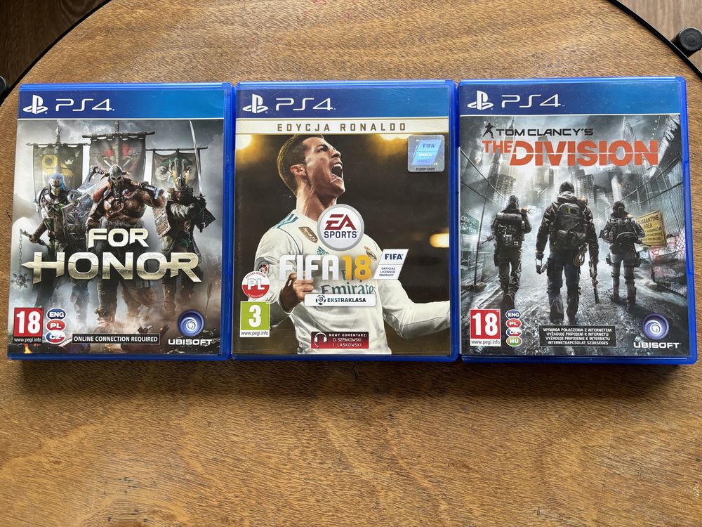 GRY NA PS4- For Honor, Tom Clancy’s The Division, FIFA 2018