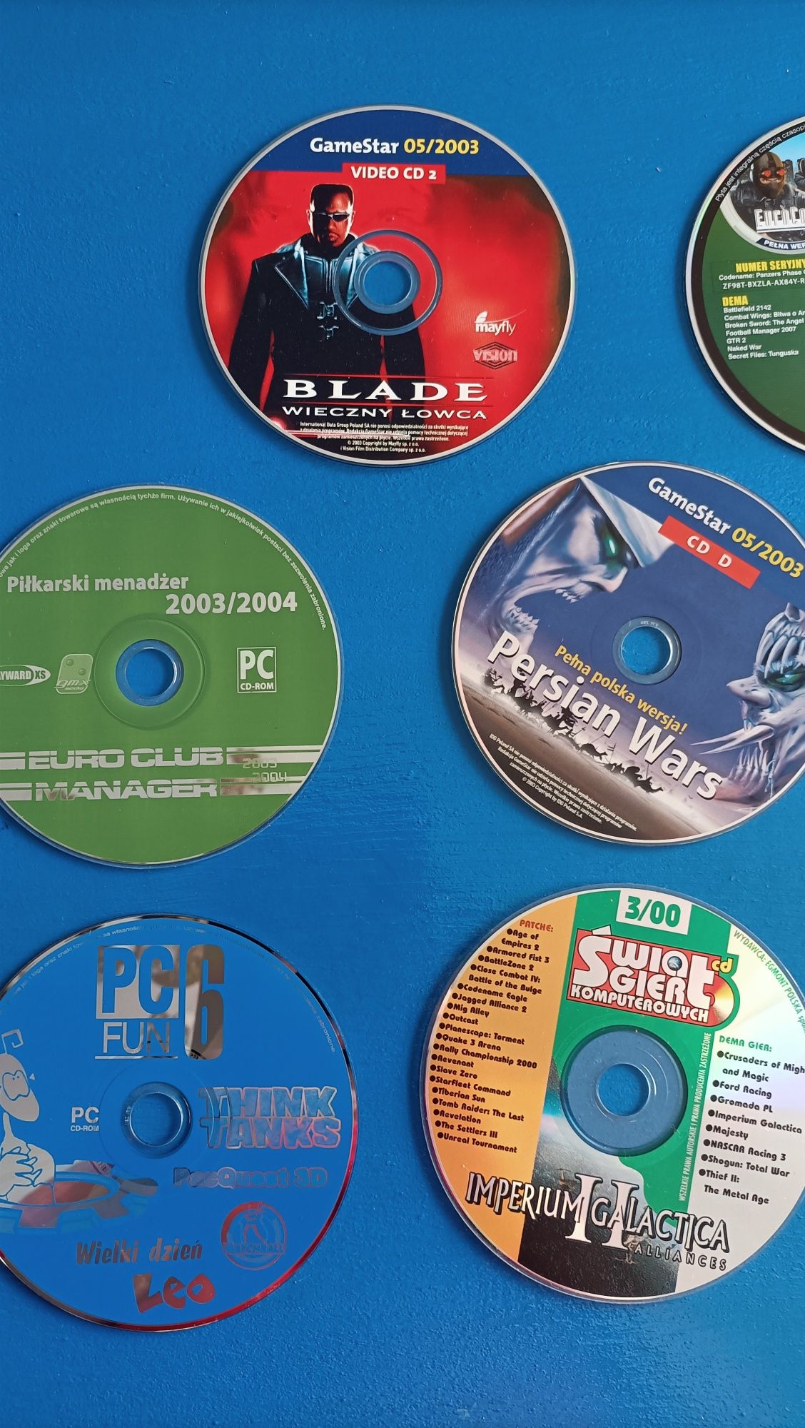 Gry pc blade, panzers, smash up derby, persian wars i inne