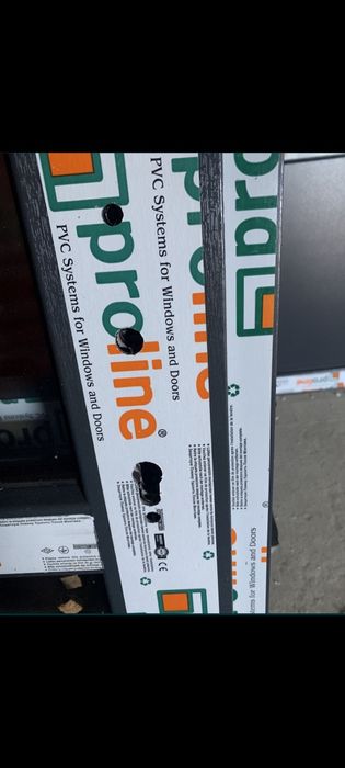 DRZWI PCV sklepowe do biura, tarasu antracyt, złoty dąb, biale