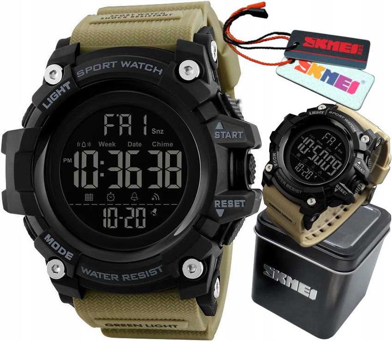 ORYGINALNY Zegarek Męski WOJSKOWY S-SHOCK LED Nowy Model Wodoodporny