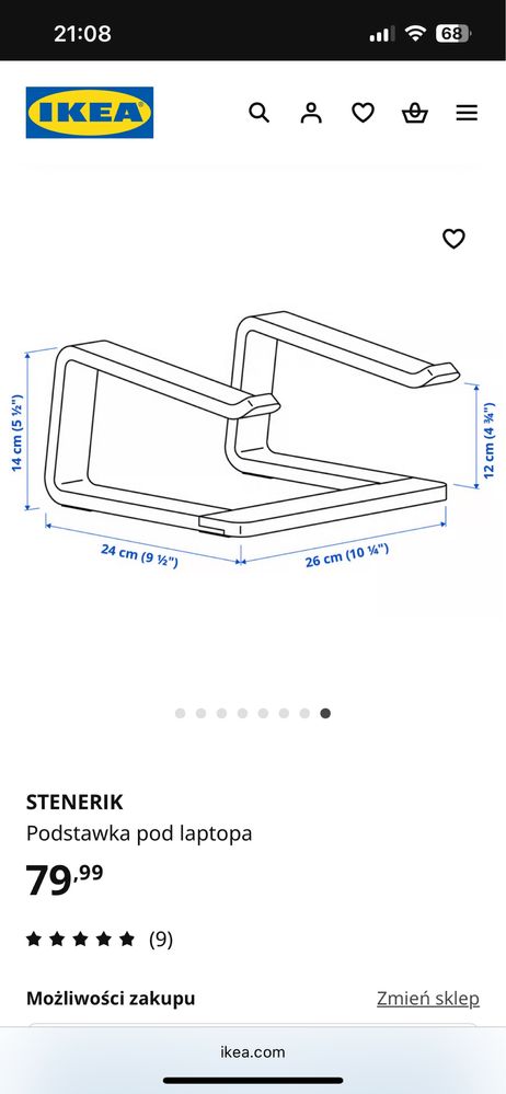 STENERIK Podstawka pod laptopa
