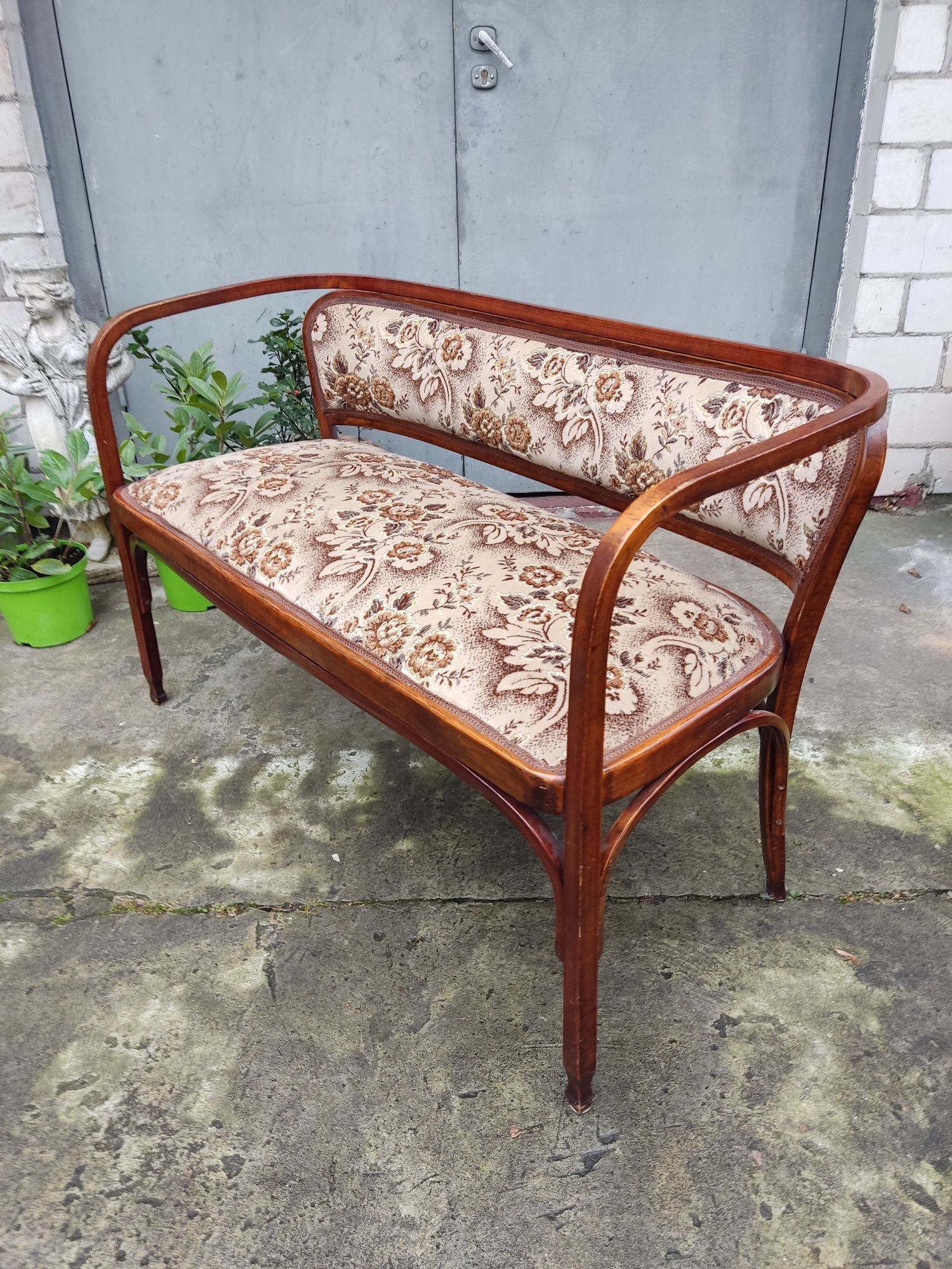 Sofa i dwa fotele proj G.Siegel dla J&J Kohn vintage retro