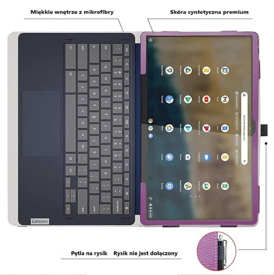 Etui do Laptopa tabletu Lenovo Ideapad Duet 5 Chromebook 13,3” skóra