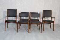 Conjunto de 4 cadeiras 2 cadeirões Skovby em pau santo