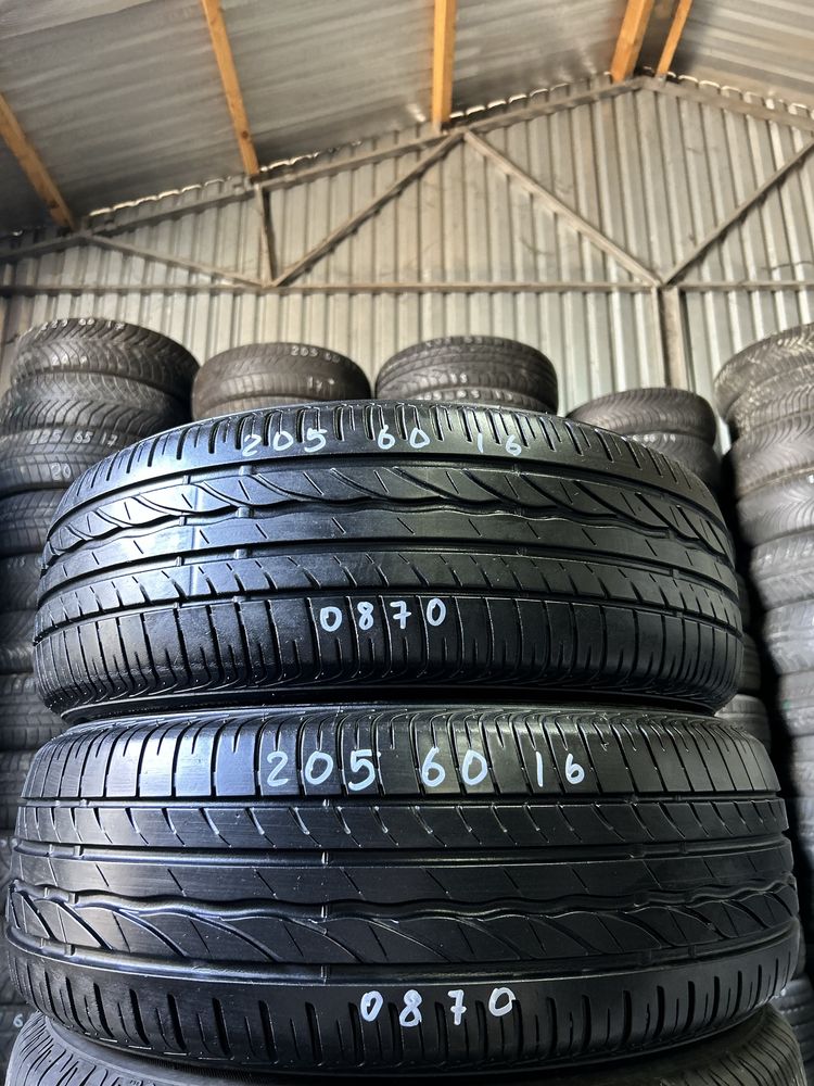 205/60/16 Bridgestone літо пара резина шини б/у склад