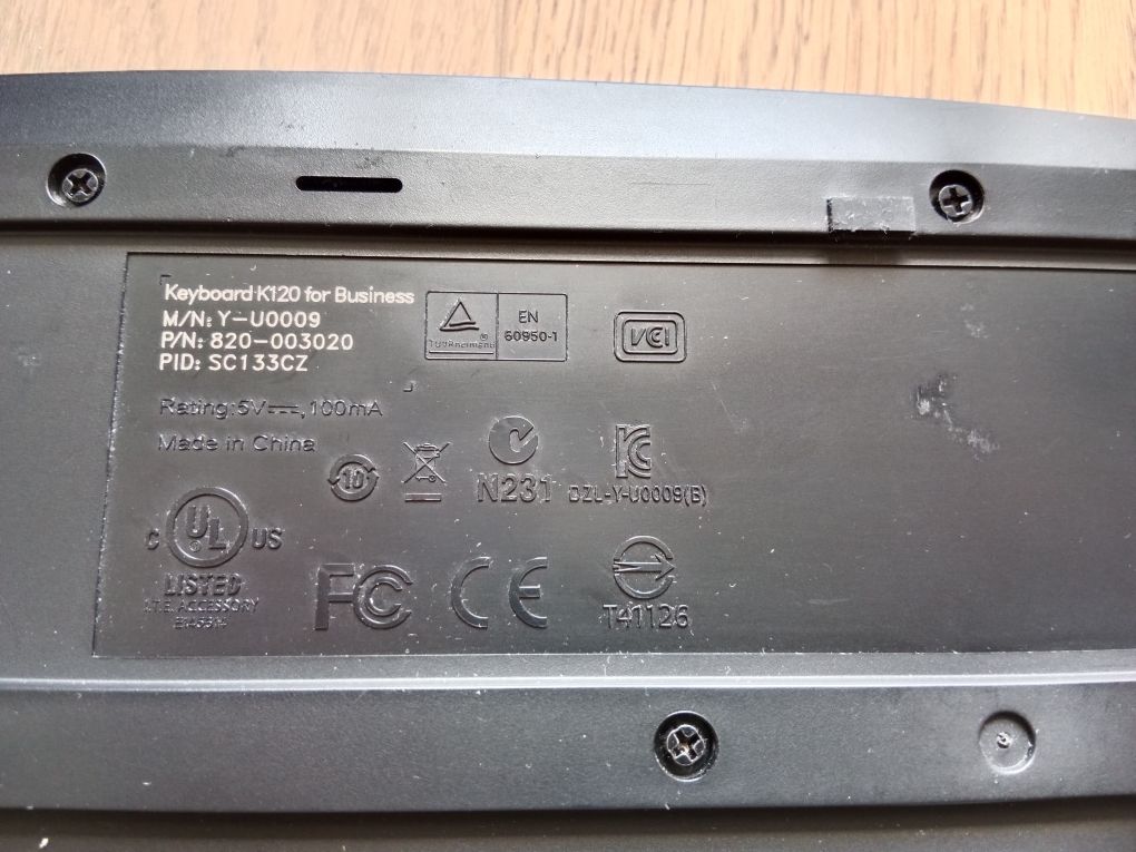 Klawiatura przewodowa Logitech K120