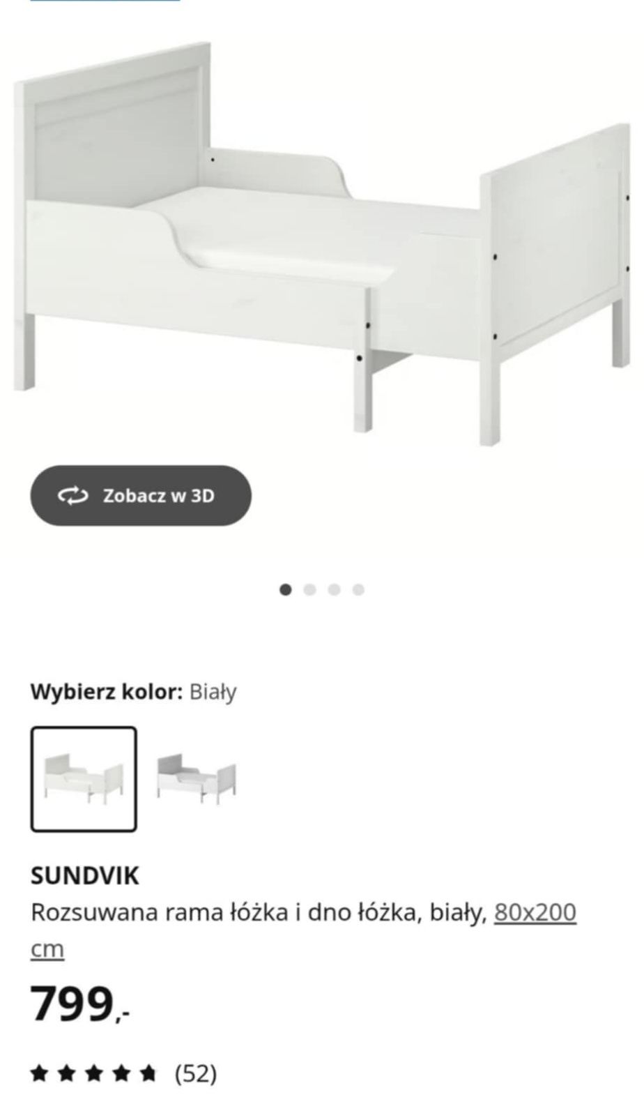 Łóżko dziecięce.