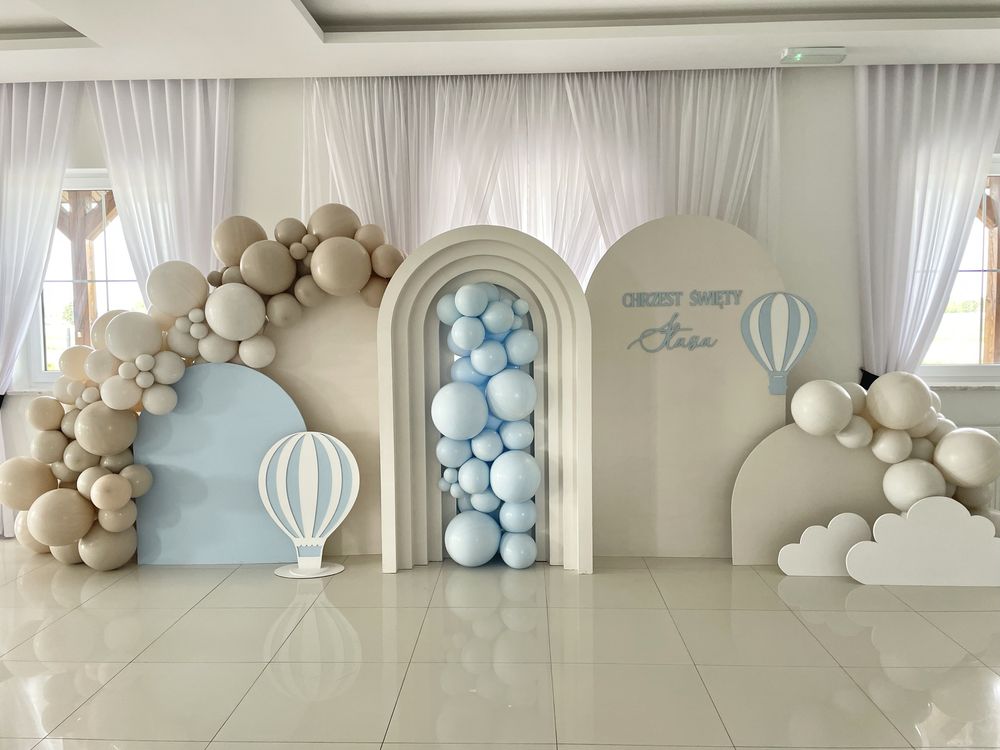 Dekoracje balonowe, ścianki balonowe, tło do zdjęć