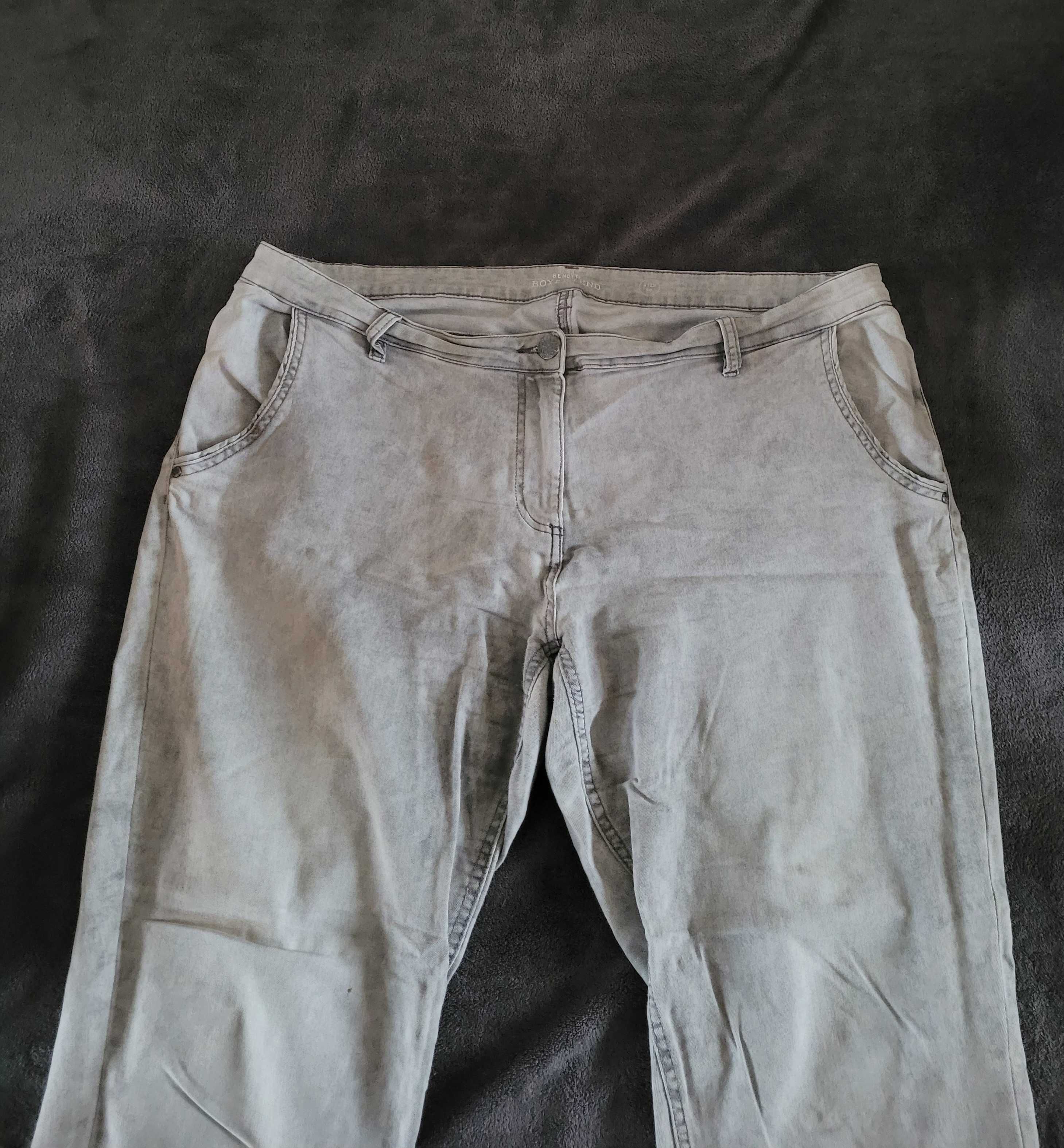 Spodnie jeans szare rozm. 48