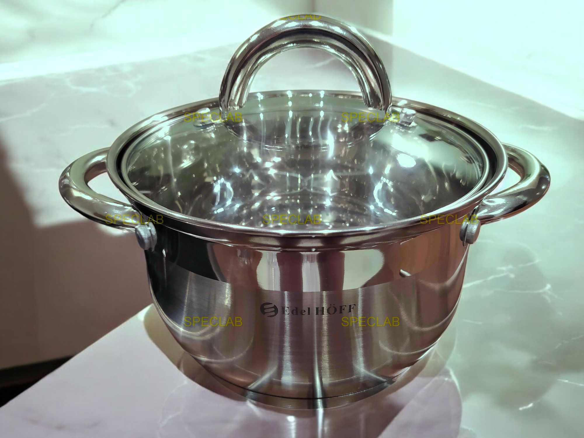 Garnki stalowe Edelhoff EH 9099 Gaz, indukcja, ceramika, halogen