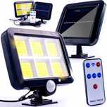Lampa solarna z panelem z czujnikiem ruchu zmierzchu 120led z pilotem