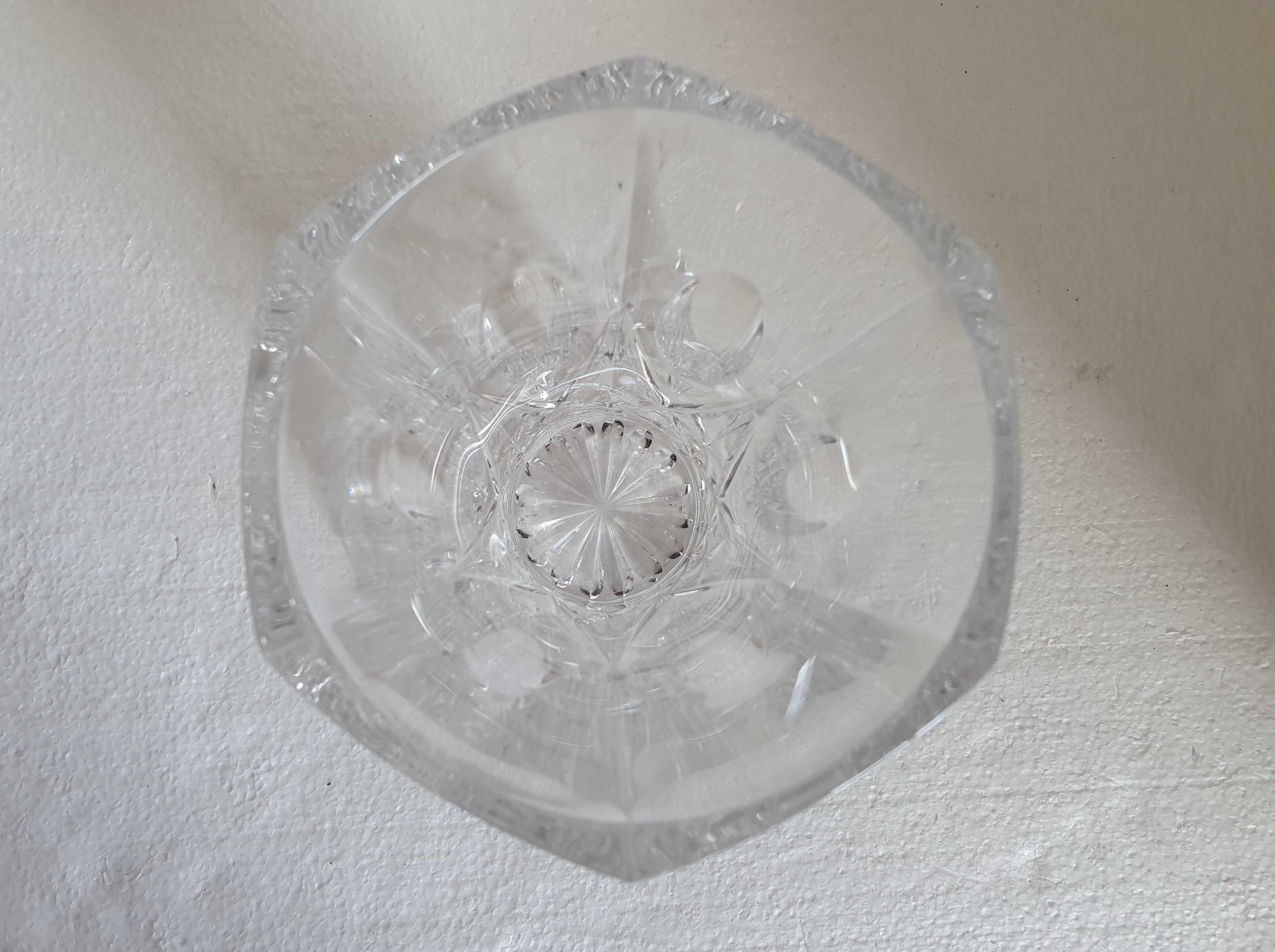 Soberba Jarra de Cristal trabalhado - 21 cm - vintage