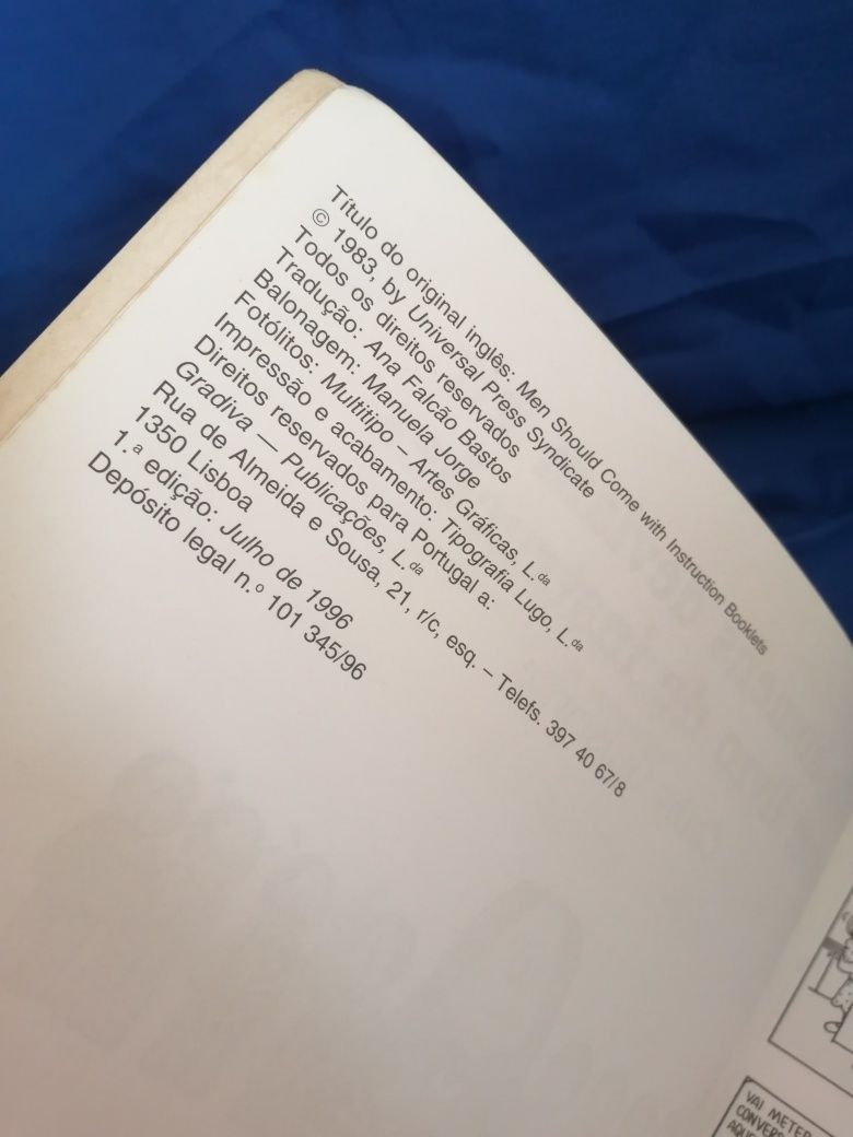 1a Edição, 1996: Cathy Guisewite: Os homens deviam vir com manual de i