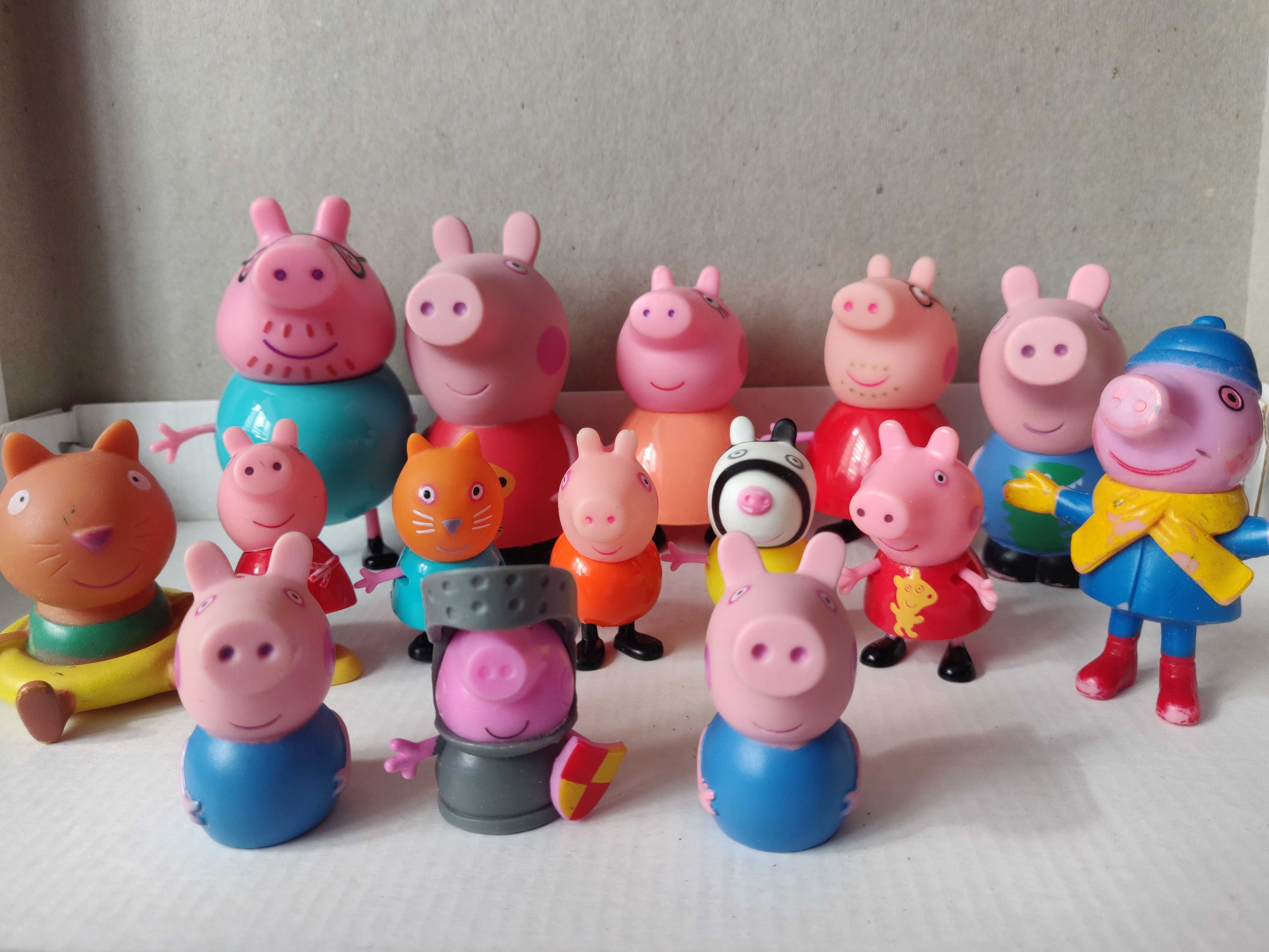 Набор фигурок свинка Пеппа ( игровой + пальчиковый театр)