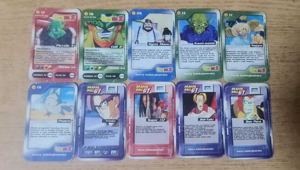 Karty Dragon Ball Z chio