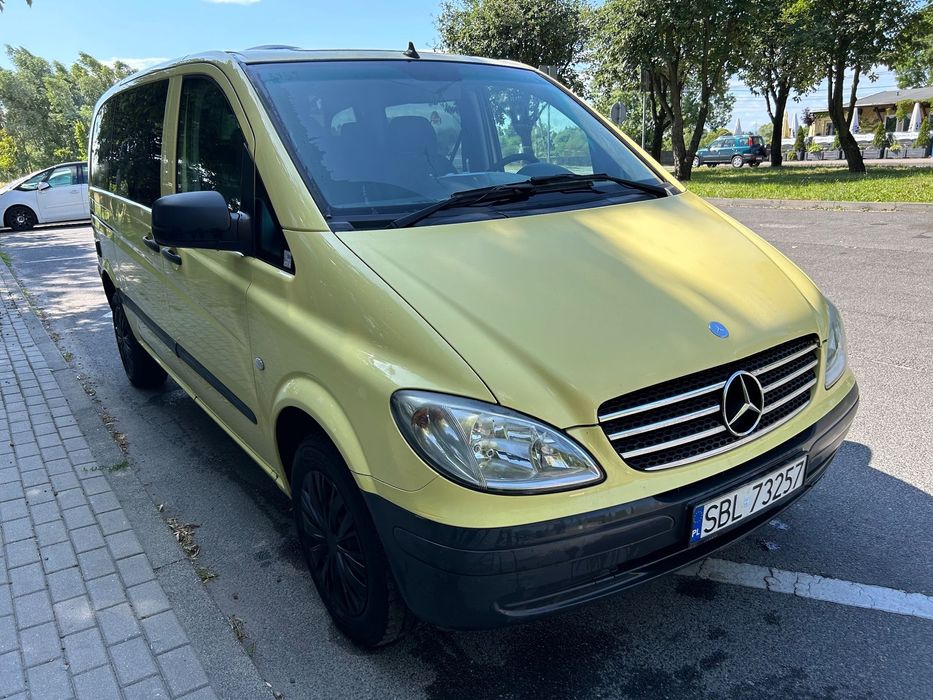 Mercedes-Benz VITO 111 CDI  2.2CDI 116KM Brygadówka 5 Osobowy Klimatyzacja 2x Przesuwne Drzwi