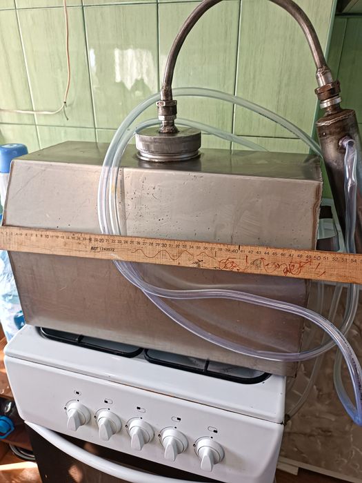 Дистиллятор на 2 конфорки из нержавеющей стали