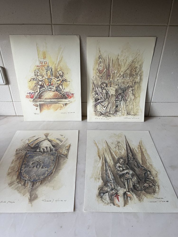 Serigrafias Religiosas -37cmX27cm -NOVAS -várias-