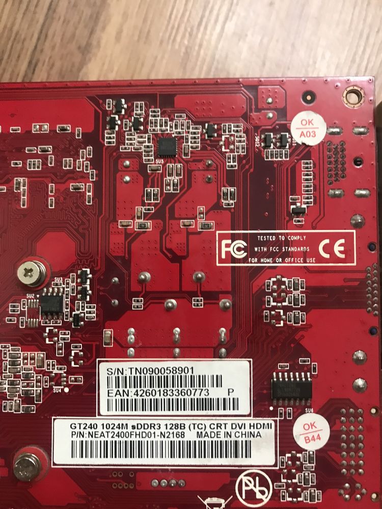Відеокарта затичка Nvidia GT 240