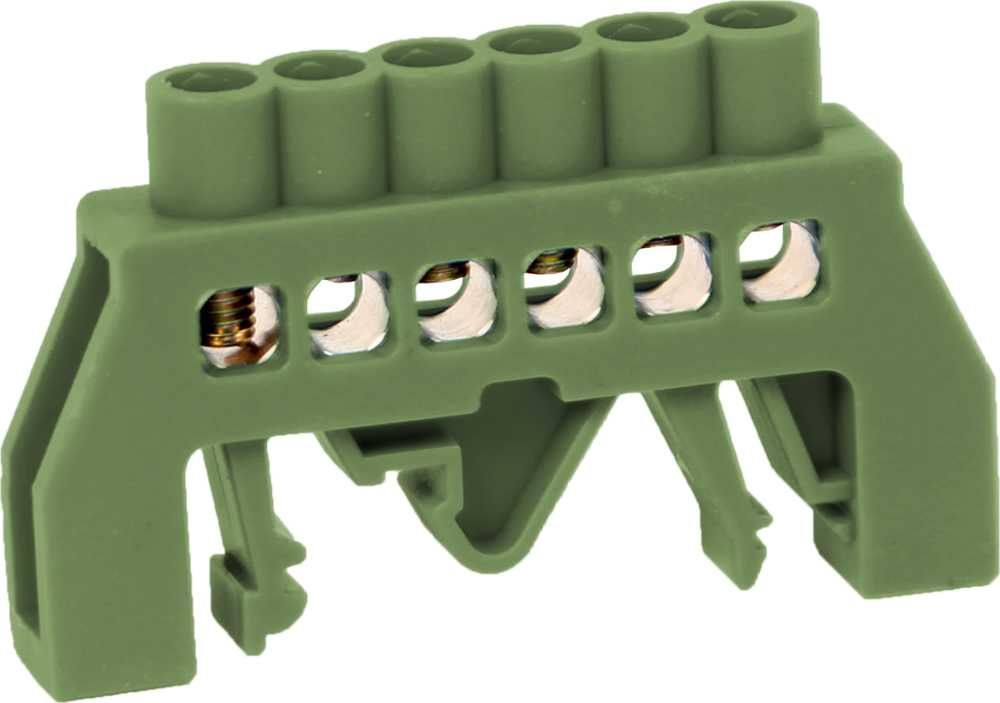 Szyna łączeniowa 6 wejść green