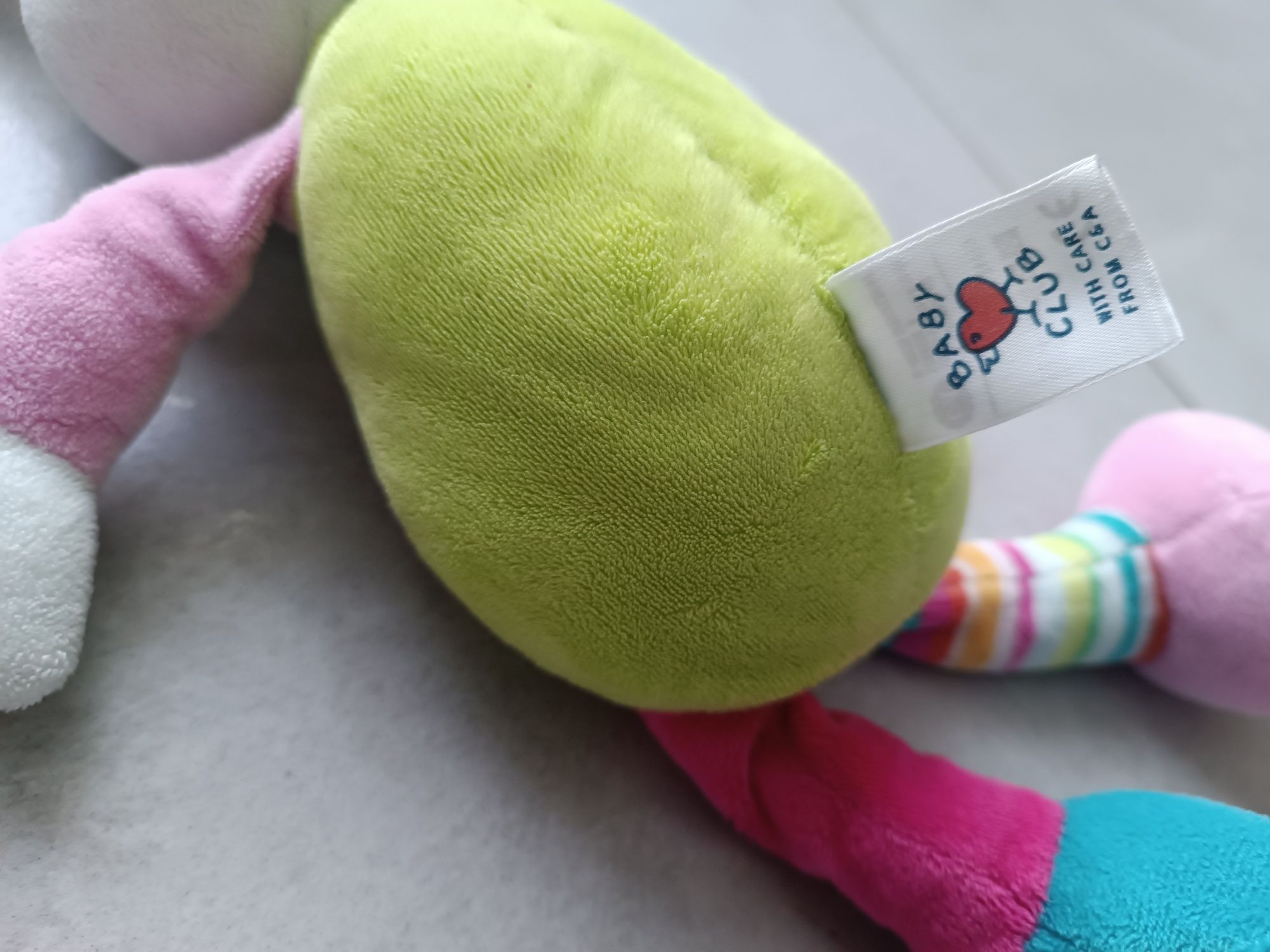C&A maskotka królik pluszak przytulanka kolorowa 39 cm miś pluszowy bi