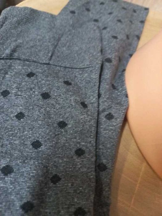 Szare zakolanówki w kropki #dots
