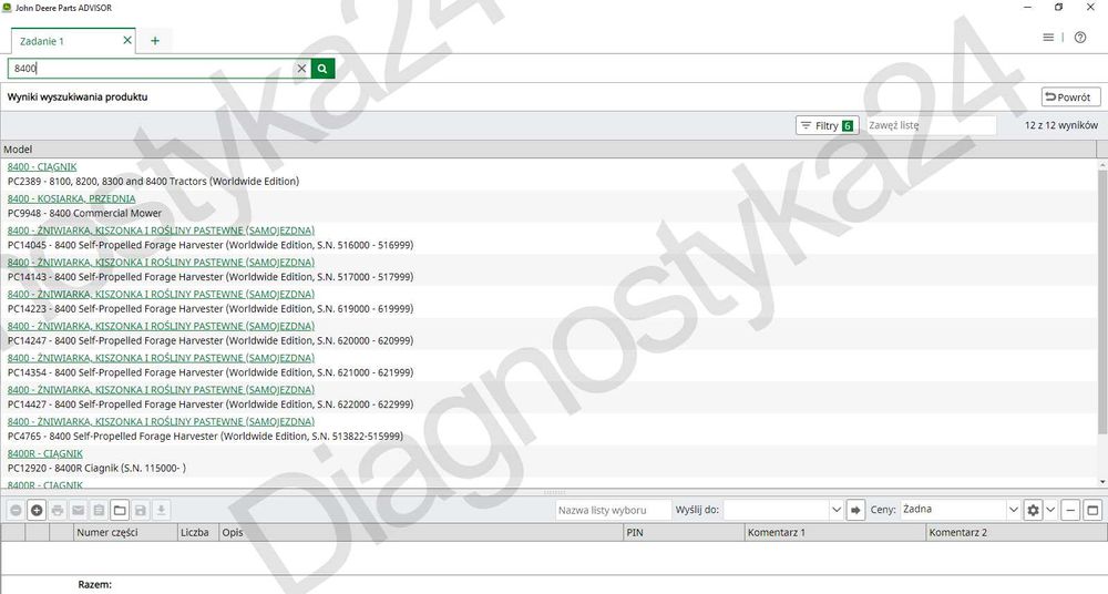 KATALOG CZĘŚCI John Deere Parts Maszyny Rolnicze Zdalna Instalacja PL