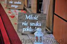Tabliczki Hymn Do Miłości Dekoracje Weselne Dekoracja kościoła ślub
