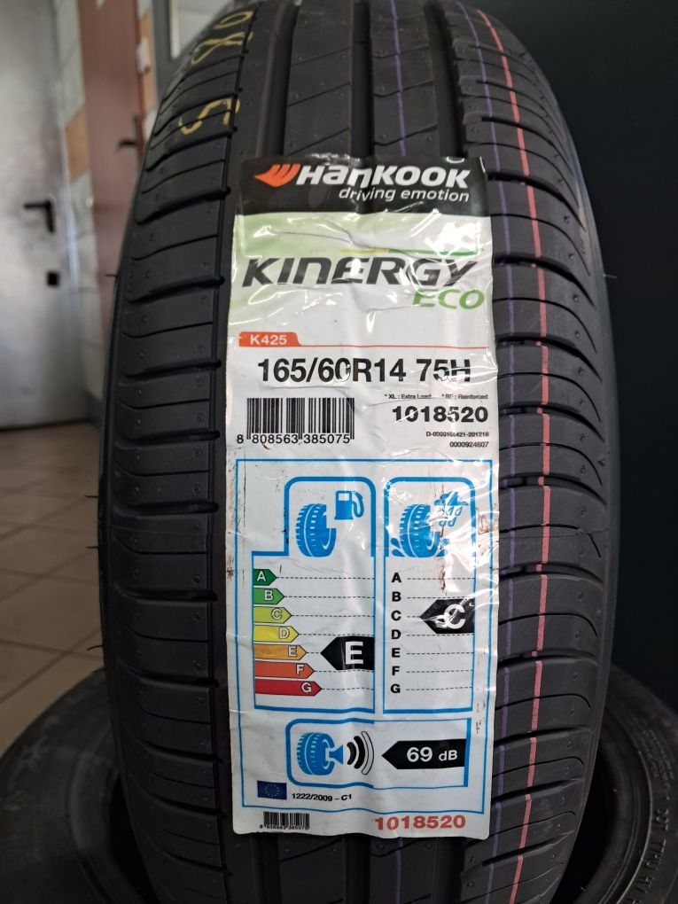 Opony 2x 165/60R14 Hankook Kinergy Eco Lato Nowe Demo Gwarancja