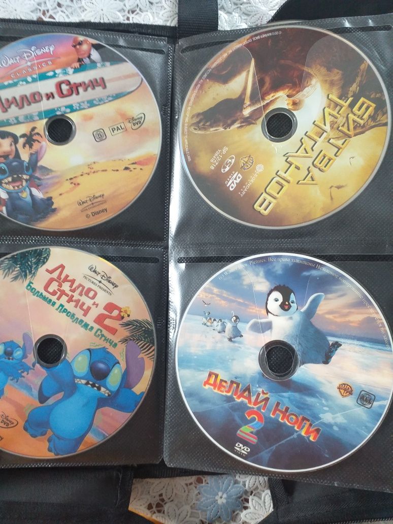 DVD фильмы и мультфильмы.