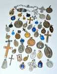 Lote de Pendentes e Medalhas Religiosas
